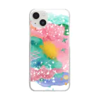 u+のImitation camélia Clear Smartphone Case