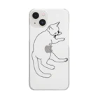 ねこねこおさかなのアンニュイ白猫 Clear Smartphone Case