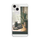 毎日ころりんの猫の写ルンです Clear Smartphone Case