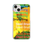 風車堂の22-Steel Drumming Clear Smartphone Case