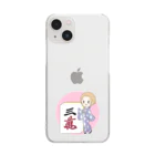 アイラブ麻雀の麻雀女子 Clear Smartphone Case