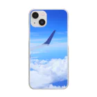 He6o350の飛行機の翼4 Clear Smartphone Case