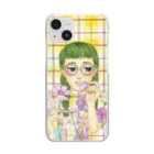 オーカワ真依の乙女心と秋の花 Clear Smartphone Case