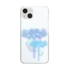 綾錦工房 りこりすの曼珠沙華 - 朧 【月光】 Clear Smartphone Case