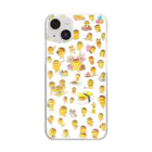 プリン星人SHOPのトモダチいっぱいケース Clear Smartphone Case