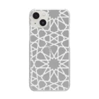 SayoShiotaのイスラム幾何学模様（グレー） Clear Smartphone Case