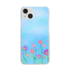 pochiの秋桜 Clear Smartphone Case