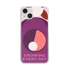 goya_saladのGROWING EVERYDAY Clear Smartphone Case