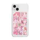 PONKO_の PINK Clear Smartphone Case