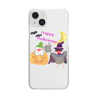 Lily bird（リリーバード）の楽しいハロウィン文鳥ず Clear Smartphone Case