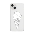 🍑のソフトクリーム犬(けん) Clear Smartphone Case