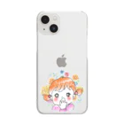 acco_girlsのびっくりちゃん Clear Smartphone Case