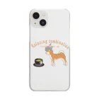 キッズモード某の日本の犬とお茶  Clear Smartphone Case