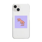 nunの恐竜くん(むらさき) Clear Smartphone Case