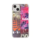 alt_203のBatik Patchwork Clear Smartphone Case