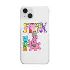 pitonのPINKのウサちゃん Clear Smartphone Case