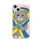 ﾋﾟｰｴﾑ ｱｰｶｲﾌﾞのウクライナ平和キャット🇺🇦 Clear Smartphone Case