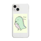 無表情フレンズの真顔恐竜 Clear Smartphone Case