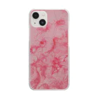 アトリエRoseの点描画赤ｖ系 Clear Smartphone Case