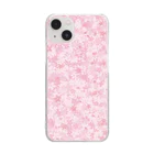 ほのぼのデザインHBの桜のじゅーたんiPhoneケース Clear Smartphone Case