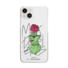 MRK DESIGNSの_no face_（Green） クリアスマホケース