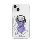 MRK DESIGNSの_no face_（Purple） Clear Smartphone Case