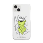 MRK DESIGNSの_no face_（Yellow） Clear Smartphone Case