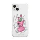 MRK DESIGNSの_no face_（Pink） Clear Smartphone Case