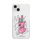 MRK DESIGNSの_no face_（Pink） クリアスマホケース