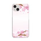 orange_honeyの桜77 Clear Smartphone Case