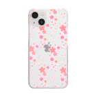 orange_honeyの桜67 Clear Smartphone Case