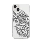 まさじまのTräumerei：Mandalic no.02(for white) Clear Smartphone Case