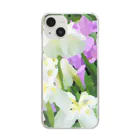 Hanamusubi001の花菖蒲 Clear Smartphone Case