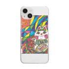 マツキー画ショツプ  good dayのマッキーアート(招き猫) GANBA Clear Smartphone Case