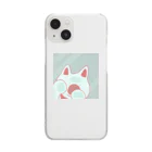 あまの川.jpののぞいている犬 Clear Smartphone Case