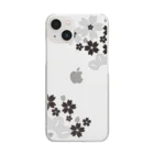 HonNeの桜松R（黒） Clear Smartphone Case