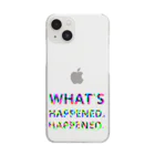 NomuraのWHAT'S HAPPENED HAPPENED クリアスマホケース