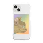 理絵のねこ 虹色 Clear Smartphone Case