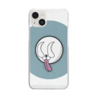 gaga rabbit｜ガガラビットのgaga rabbit 耳隠し Clear Smartphone Case