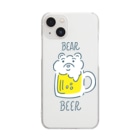 MAO NISHIDAのBEAR BEER Clear Smartphone Case