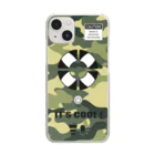 Nhat markのHandy fan (CAMO) Clear Smartphone Case