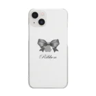 savannahのRibbon-Black Clear Smartphone Case