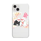 Lily bird（リリーバード）の和装婚文鳥ず 寿 Clear Smartphone Case