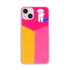 井口舞子の端にいる犬 Clear Smartphone Case