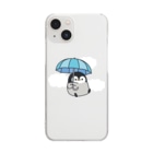 DECORの心くばりペンギン　雨の日ver. Clear Smartphone Case