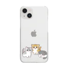 ふわにゃんshopののんびりにゃんず Clear Smartphone Case