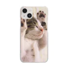 レトロ原宿のすやすや猫ちゃん Clear Smartphone Case