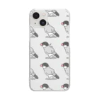 suzuaoの文鳥のすずあおくん Clear Smartphone Case