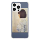 SONOTENI-ARTの001-004　グスタフ・クリムト　『ヘレーネ・クリムトの肖像』　クリア　スマホケース　iPhone 14ProMax/14Plus/13ProMax/12ProMax/11ProMax専用デザイン　CC5-2 Clear Smartphone Case