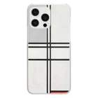 SONOTENI-ARTの028-002　モンドリアン　『コンポジション(No.1)』　クリア　スマホケース　iPhone 14ProMax/14Plus/13ProMax/12ProMax/11ProMax専用デザイン　CC5-2 Clear Smartphone Case